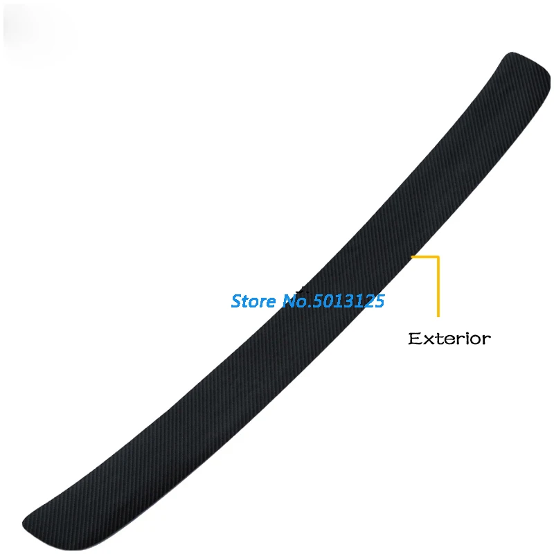

For Skoda Rapid 2017 2018 2019 2020 Car PU leather Carbon Fiber Exterior Rearguards Rear bumper Trunk Trim Bumper Pedal