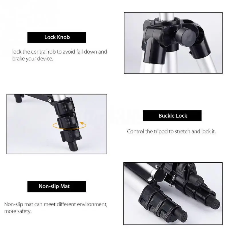 Алюминиевые Длинные штативы DSLR камера длинный штатив Bluetooth пульт дистанционного управления Автоспуск регулируемая поддержка для телефона Подставка держатель