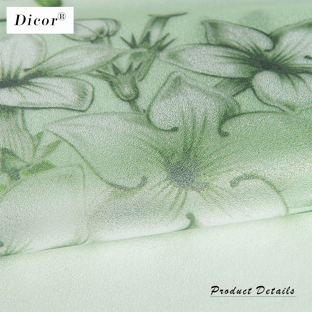 Антистатическая липкая пленка для окна с цветами матовая непрозрачная