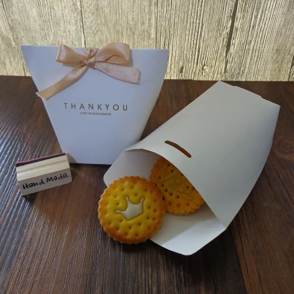 

5Pcs Bowknot Thank You Candy Bags Wedding Gift Box Package Birthday Party Favor