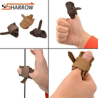 1pc shooting training thumb guard traditional bow arcehry pull bowstring protector finger guard for outdoor hunting accessories