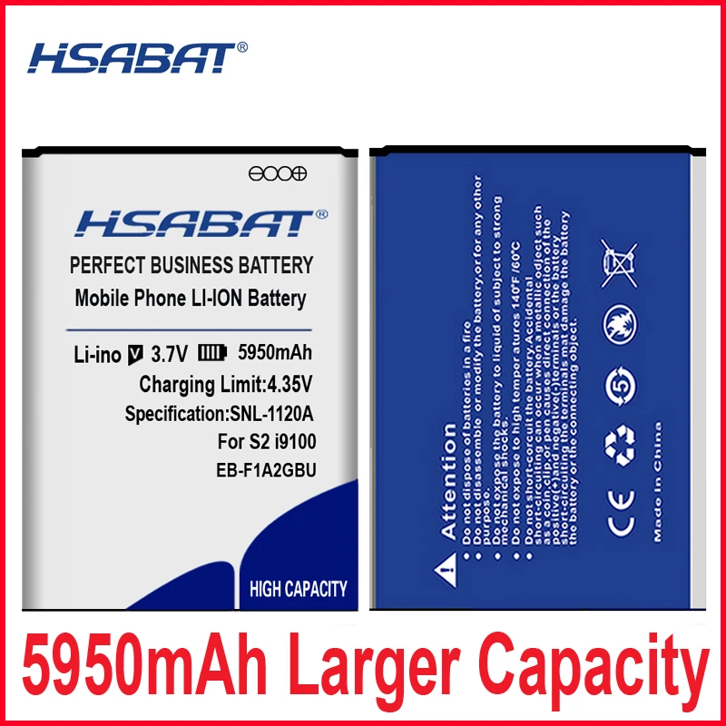 EB F1A2GBU HSABAT 5950mAh аккумулятор для SAMSUNG Galaxy S2 I9100 9100 i9100g i9103 I777 B9062 i9105 I9108 i9050 i9188 +