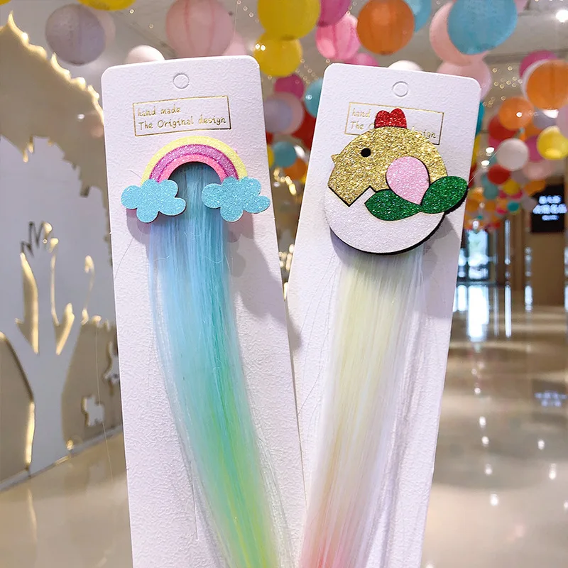 Pinzas para el pelo para ni&ntilde;os, pasadores con dibujos de animales, unicornio, accesorios para el cabello, horquilla para ni&ntilde;as, tocado trenzado de giro falso-1