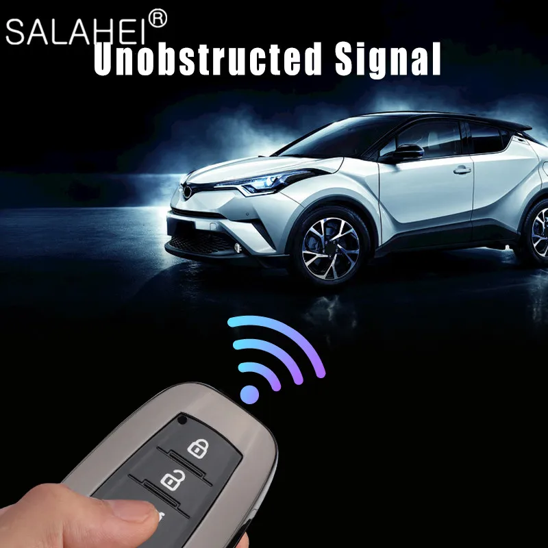 

Zinc Alloy + TPU Car Key Case Cover For Toyota key cover for Chr Rav4 Auris Avensis Prius Aygo Camry Corolla Land Cruiser 200