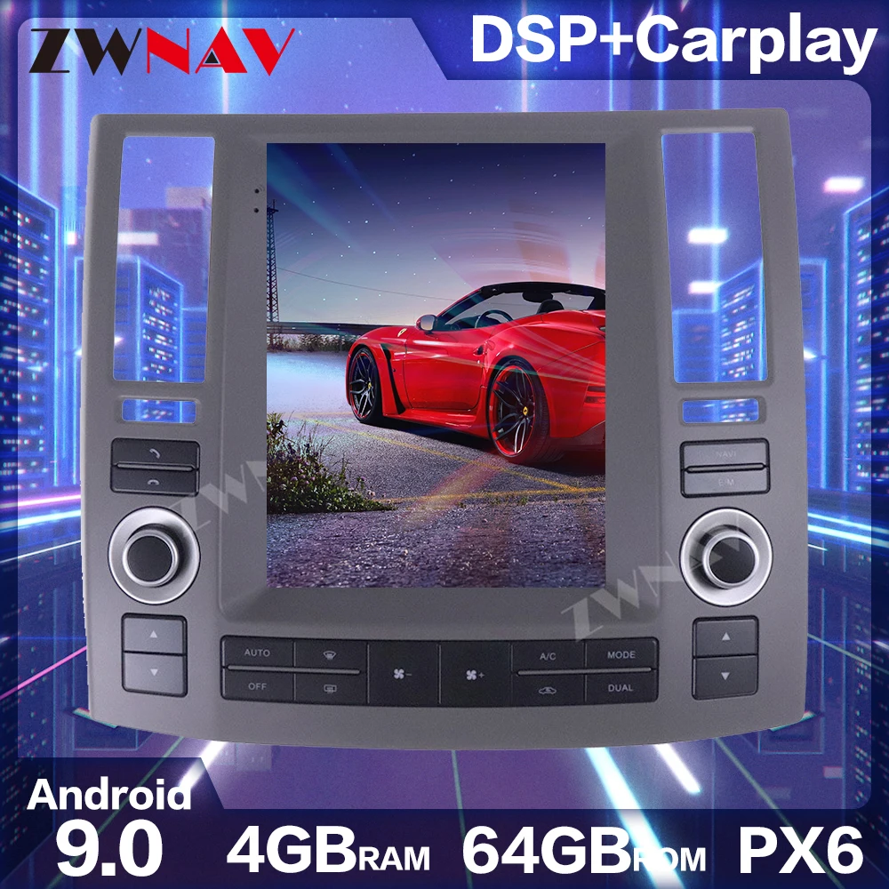 

Tesla стиль вертикальный экран Автомобильный навигатор GPS для Infiniti FX35/FX45 2004-2008 Android автомобильный стерео Мультимедийный радио плеер стерео