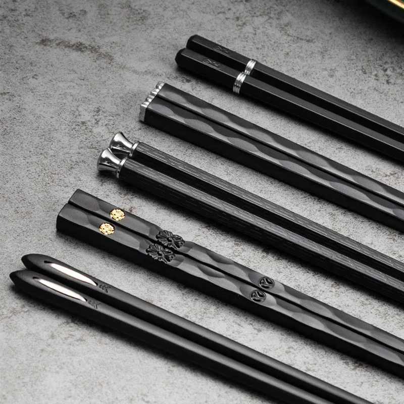 

5Pairs/Set High Quality Japanese Non-Slip Chopsticks Korean Home Hotel Restaurant Portable Healthy Food Stick For Sushi Chopstic