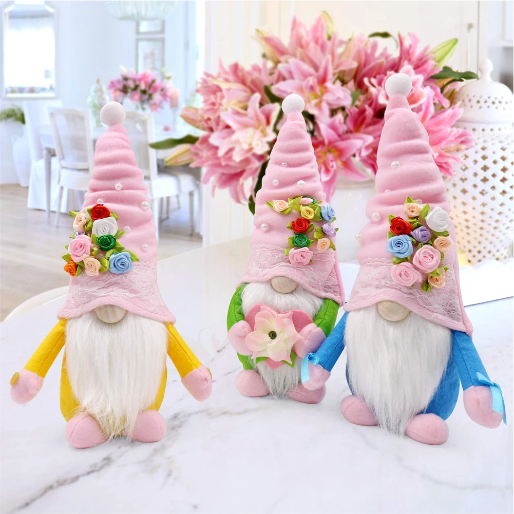Беслицевая плюшевая кукла Tomte Шведский гном весенние цветы карликовая эльф