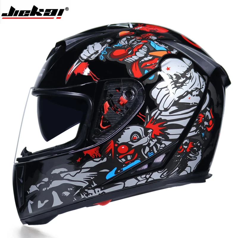 

Motorcycle Full Face Helmet Motorcycle Racing Double Mirror Helmet with Removable Lining DOT Approved casco casque moto capacete