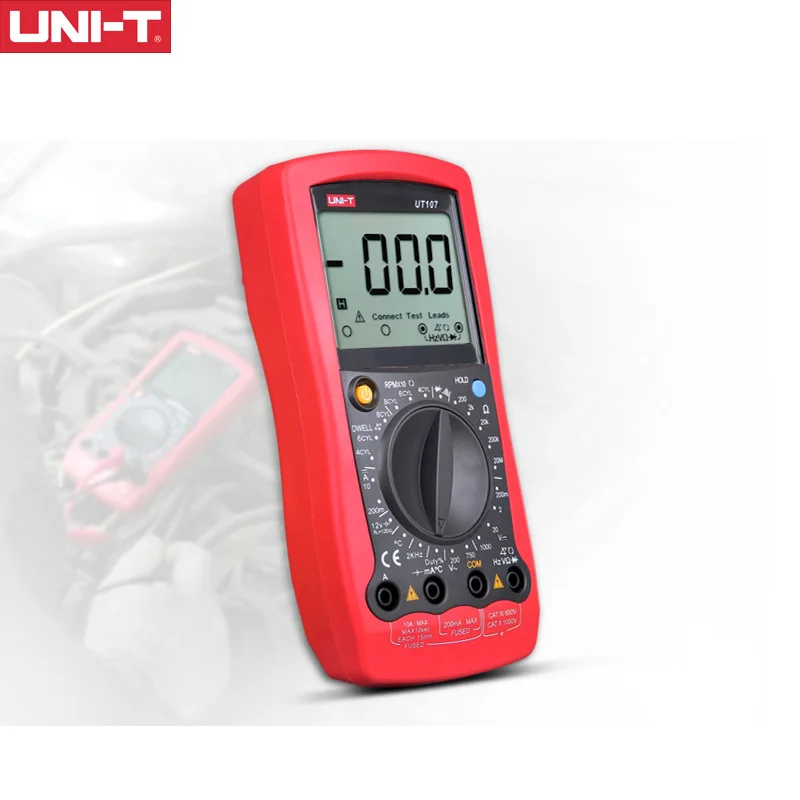 UNI-T UT105 UT107 LCD Автомобильный ручной мультиметр AC/DC вольтметр тестер измерители с