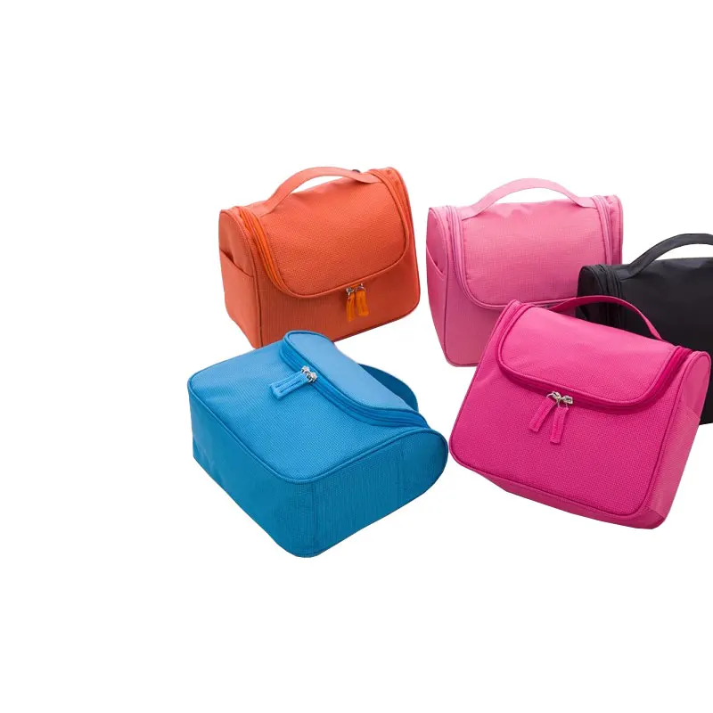 

Portable Waterproof Nylon Travel Toiletry Bag Fashion Large Capacity Wash Bag Multifunction Men and Women Cosmetic Organizer