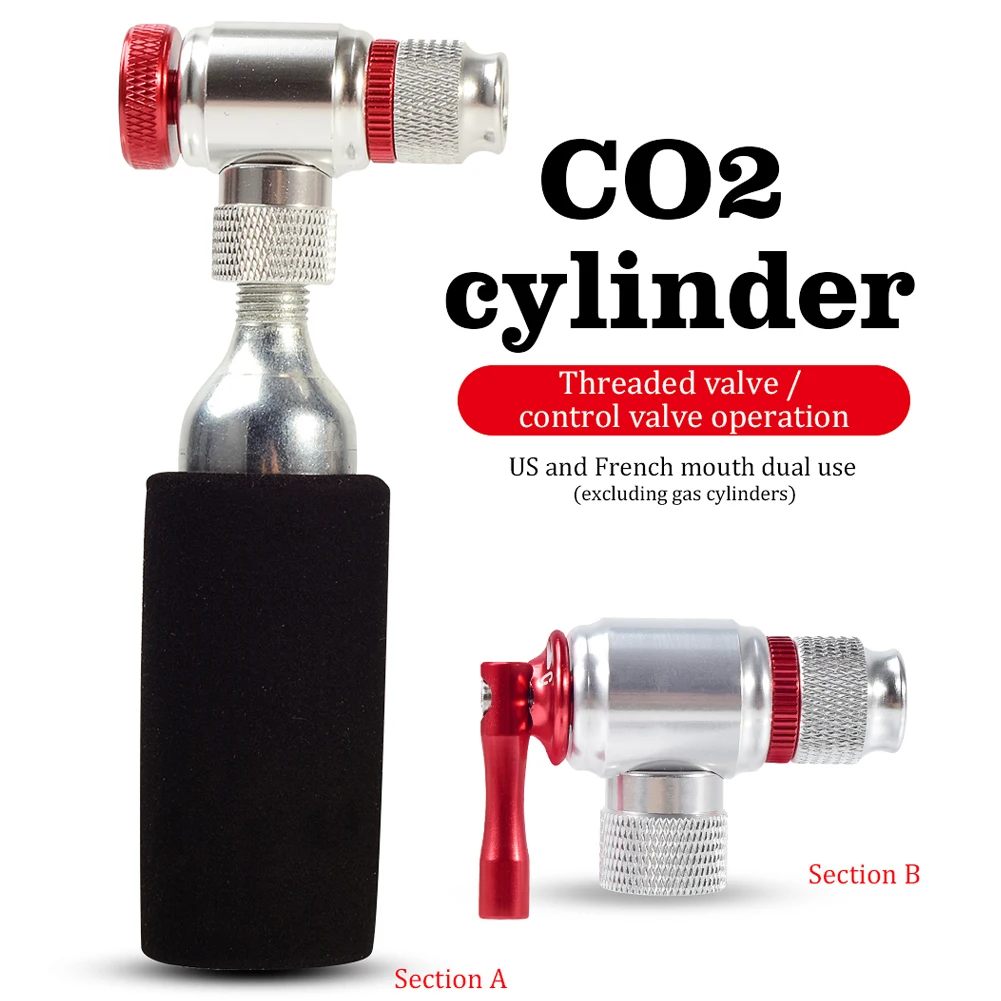 

Mini Bicycle Pump for Bicycle Air Inflator Ultralight Portable Drop-proof CNC Aluminum Bike Accessories CO2 Pump NO Cartridge