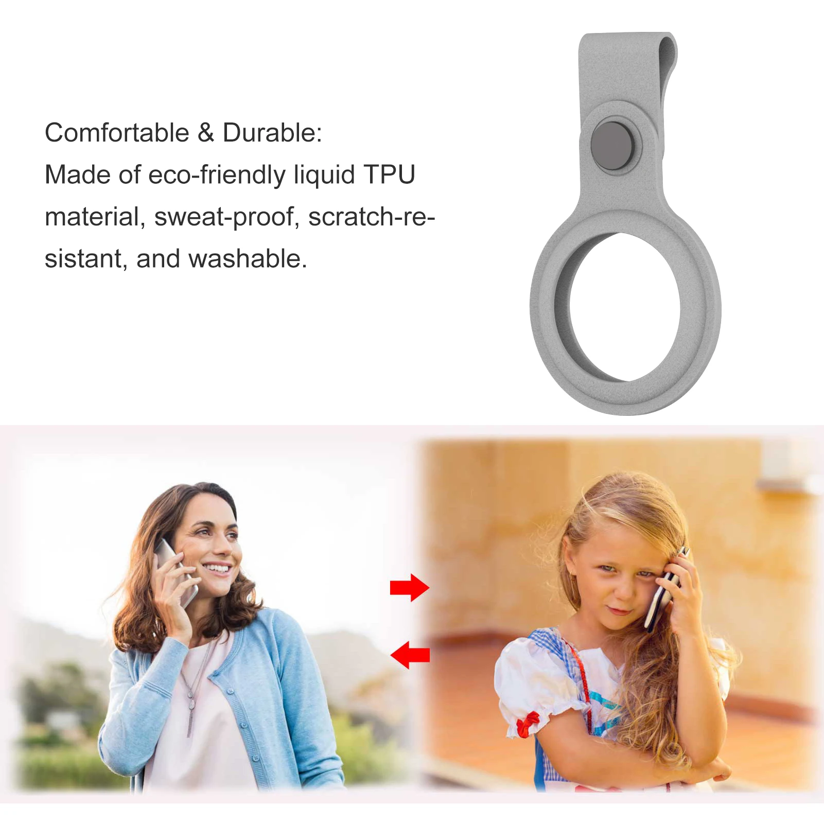 

TPU Skin Cover Sweatproof Protective Sleeve Case Cover For Airtags For Iphone Intelligent Wearable Accessories Drop Shipping