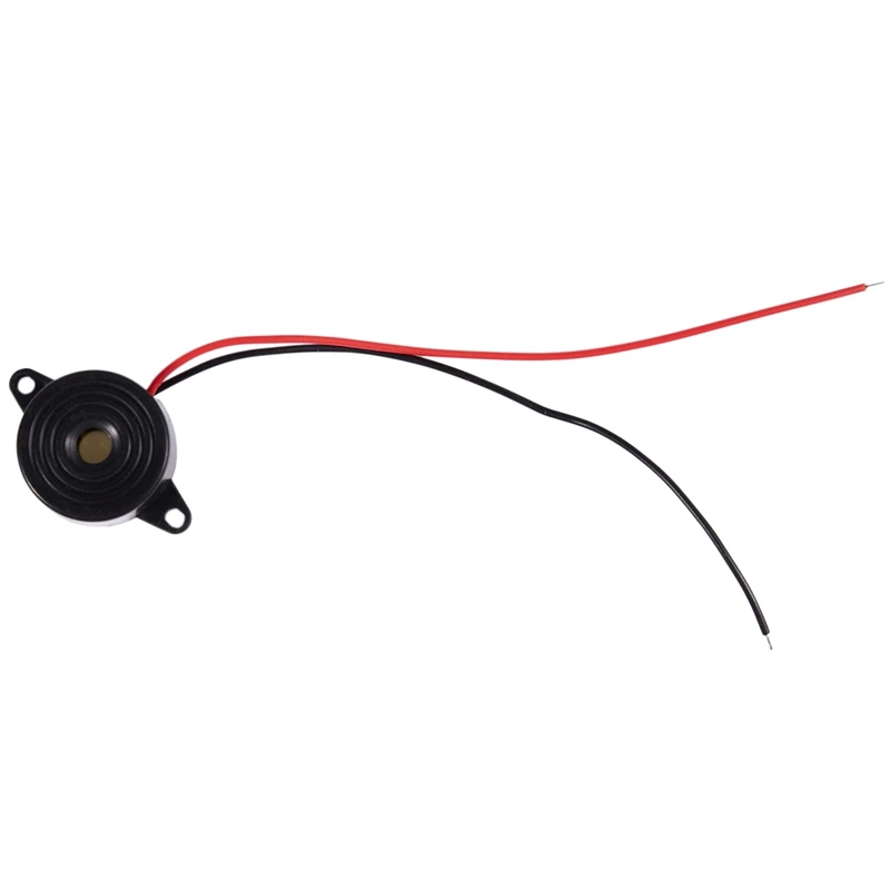 10 Pcs DC 3-24V Plastic Shell Continuous Sound Electronic Buzzer Alarm 5 Black & White | Безопасность и защита