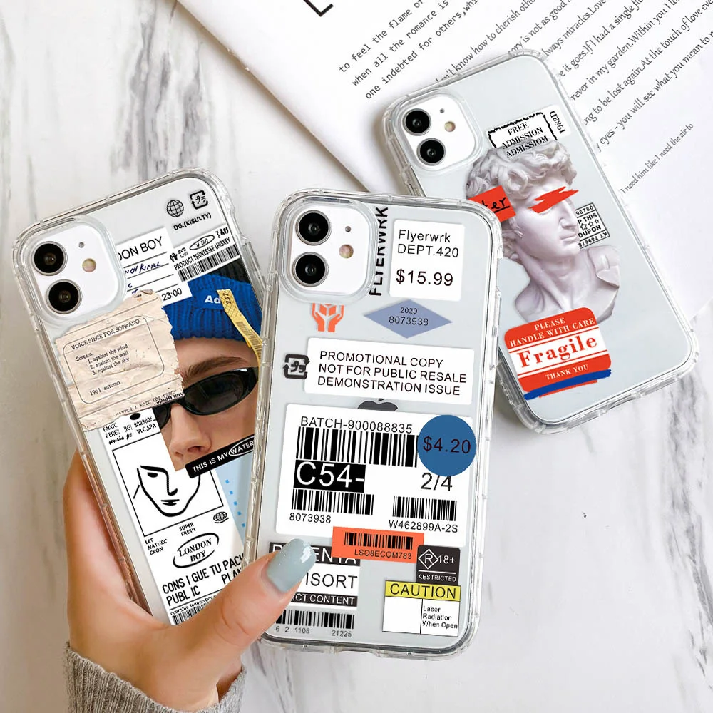 

Case For iPhone 12 Pro Case iPhone 13 12 11 Pro Max 12 Mini Xs Max Xr X 6S 7 8 Plus SE 2020 Clear Soft TPU Cover For iPhone 13