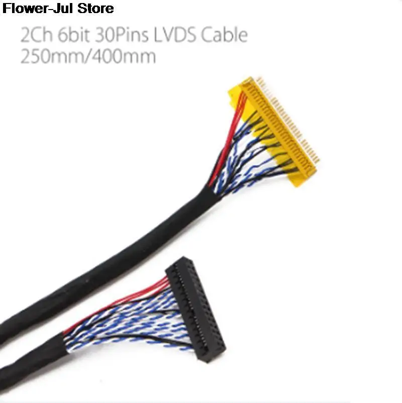Универсальный кабель 30 контактов FIX-30P-S6 LVDS 2 канала 6 бит для ЖК-панелей - купить по