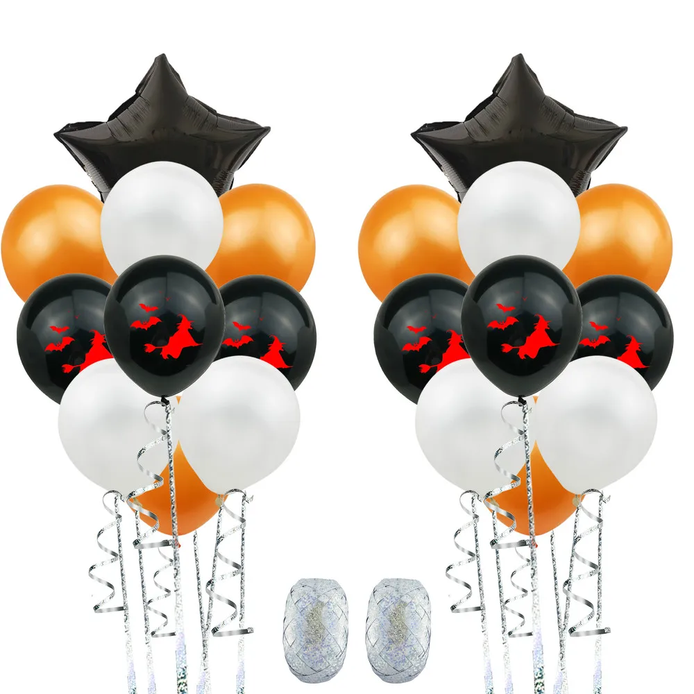 ZLJQ 22pcs/lot Happy Halloween Party Decorations Blood Letters Switch Pumpkin Air Helium Balloon Festival Decor Home Supplies | Дом и сад