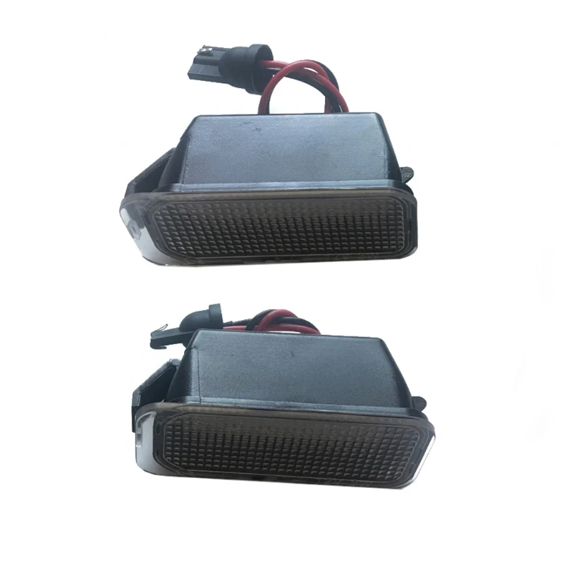 

X7AE 2pcs LED Car Number License Plate Light Lamps For Fiesta Focus KUGA C-MAX Car Replacement White Rear Number Lights
