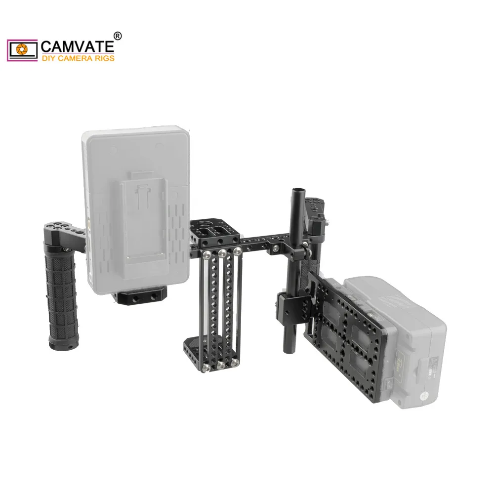 CAMVATE директора мониторы клетка Риг с резиновыми рукоятками и монтажные