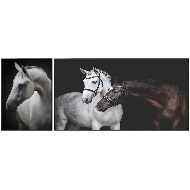 

Robust Pale Horse with Tender Eyes Painting Wall Pictures for Living Room Nodic Style and Poster Modern Wall Art Home Decoration