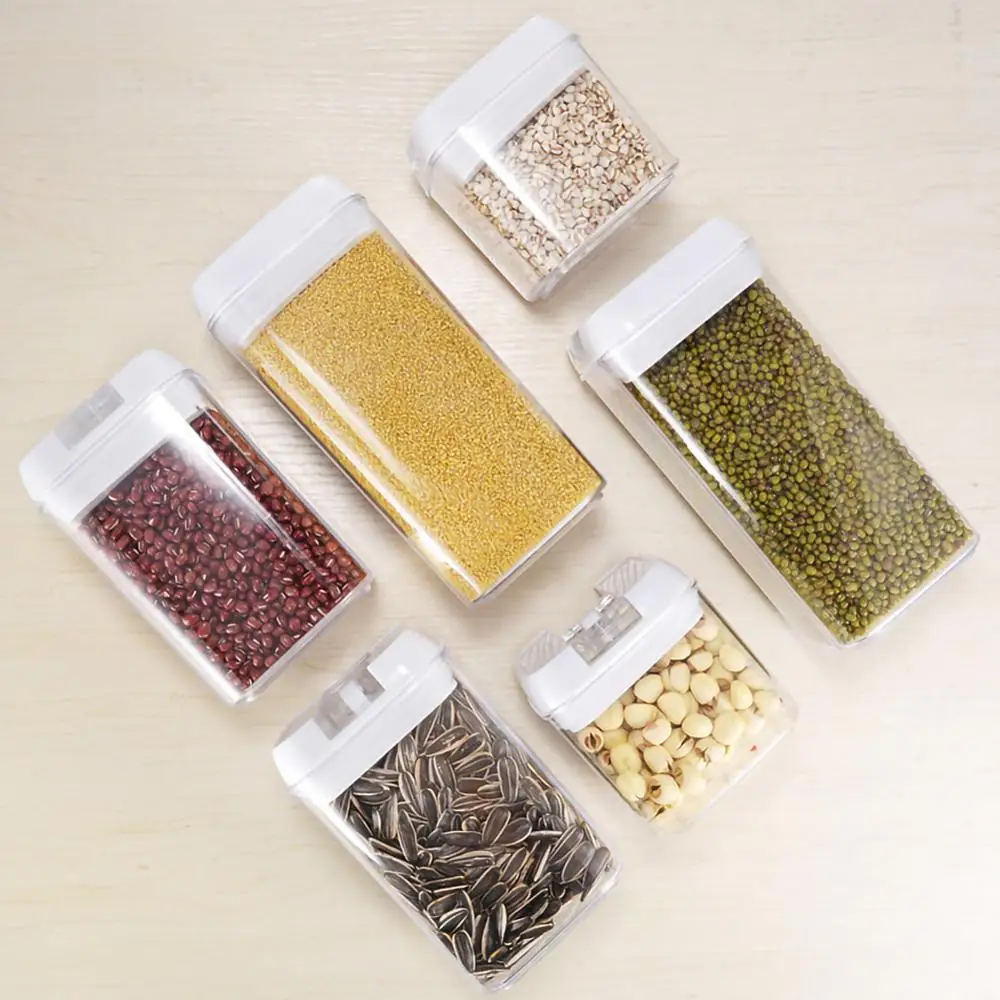 5/6/7 шт. пластиковые контейнеры для хранения пищевых продуктов|Бутылки банки и