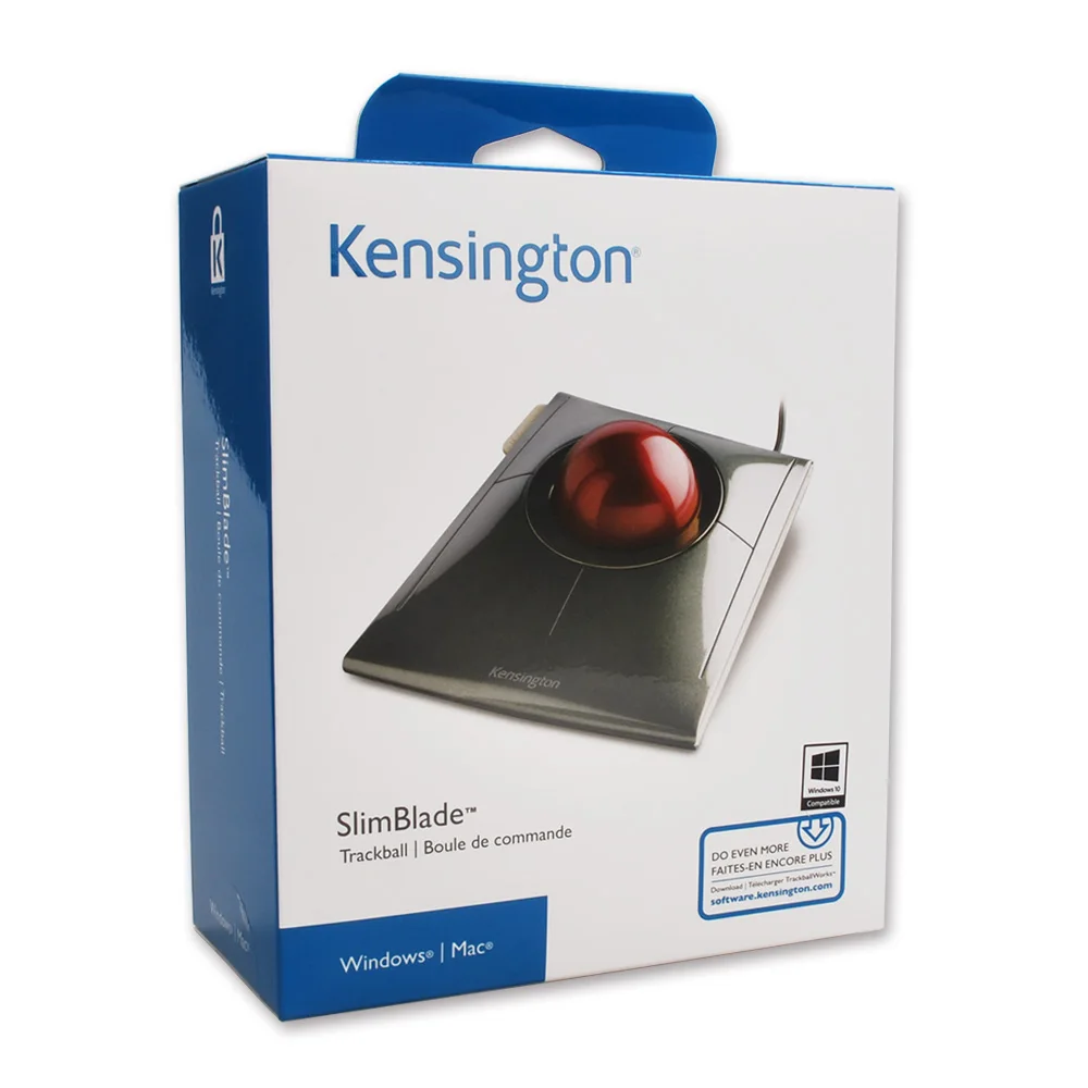 Kensington оригинальный SlimBlade медиа контроль Trackball оптическая USB мышь для ПК или