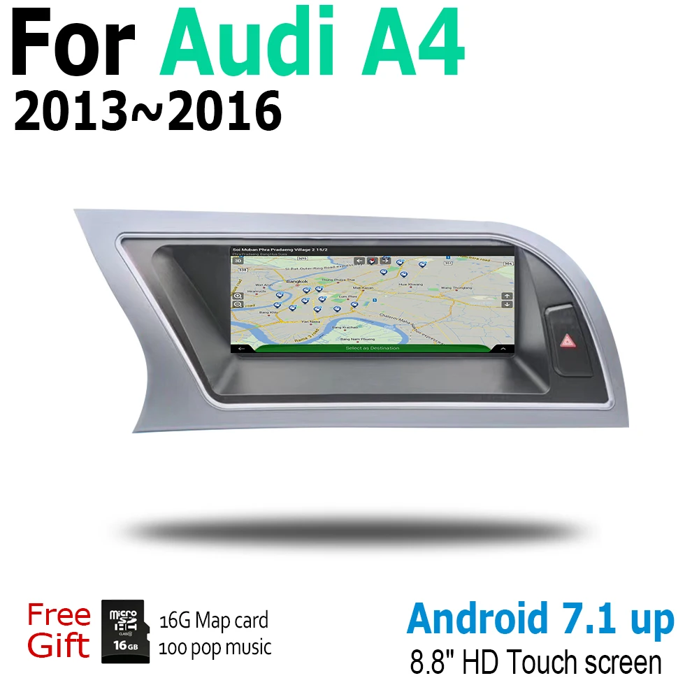 Автомобильный мультимедийный плеер с сенсорным экраном 8 дюйма Android стерео