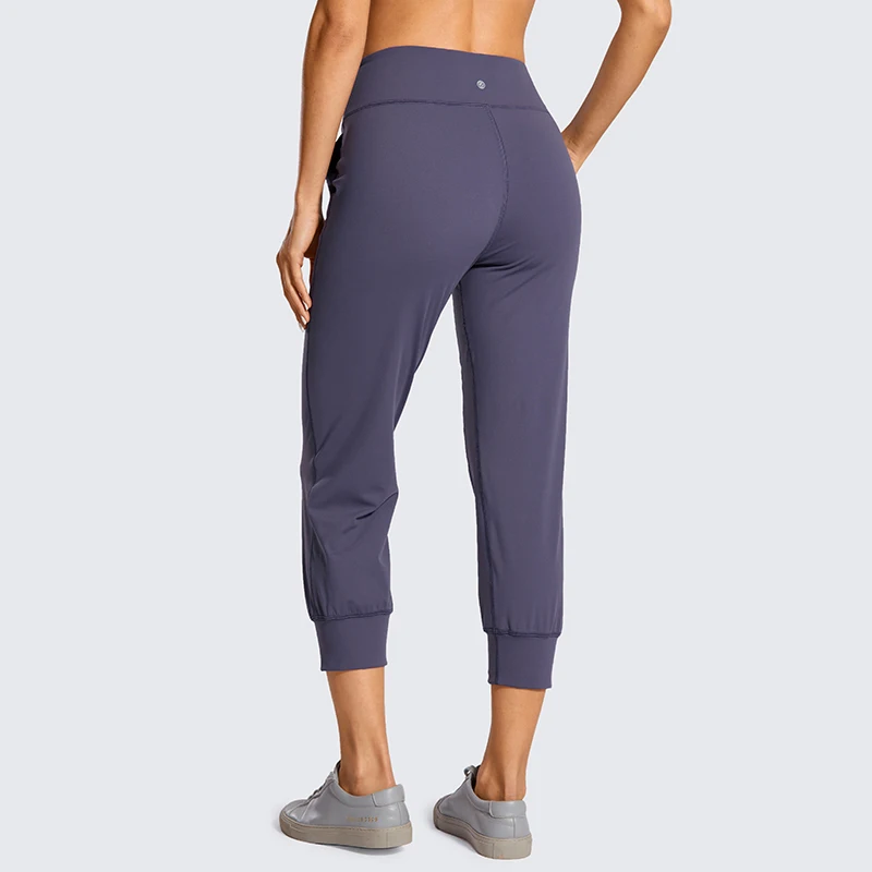 Женские штаны капри SYROKAN для тренировок йоги бега с карманами и кулиской удобные