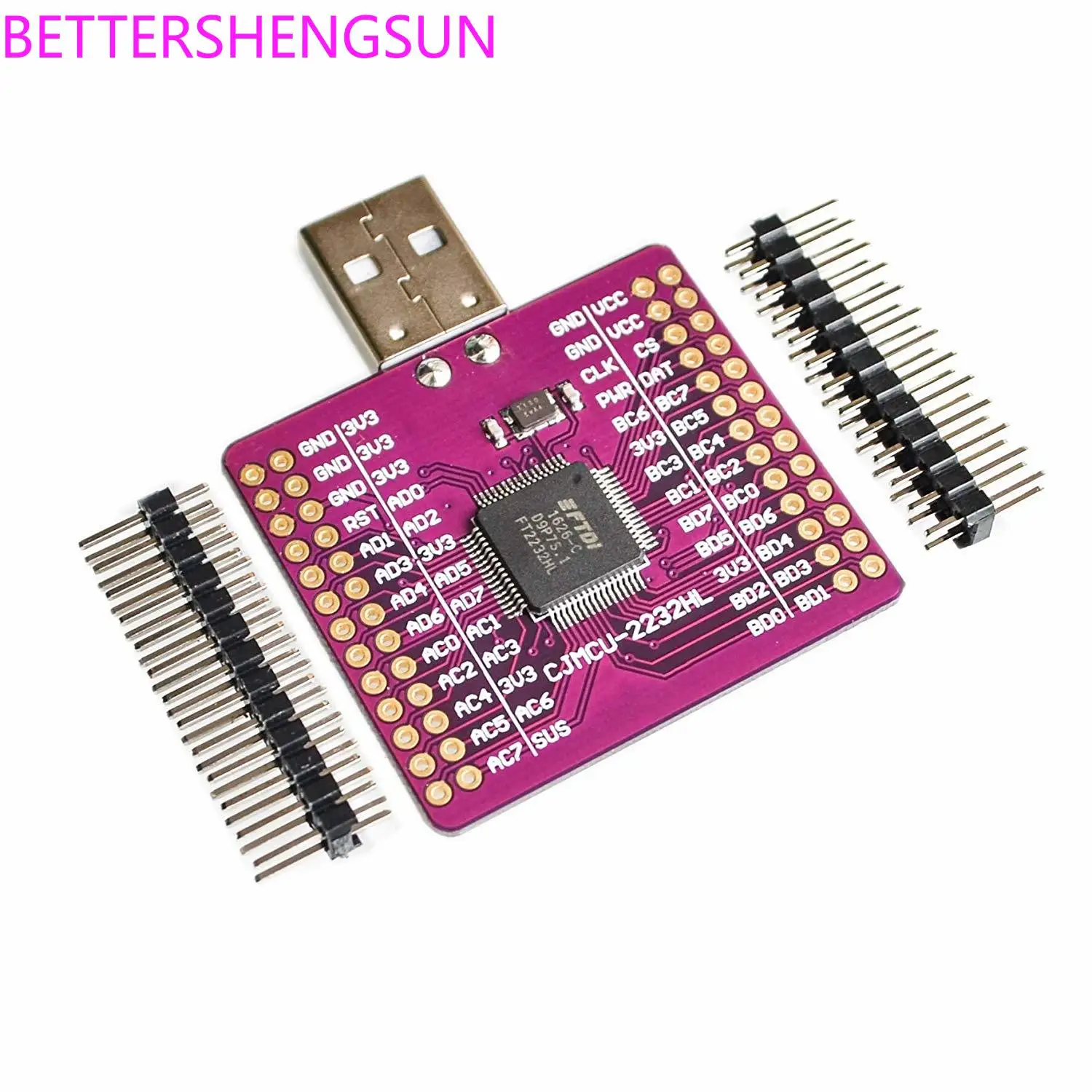 

MCU-2232 FT2232HL USB to UART/FIFO/SPI/I2C/RS232 module