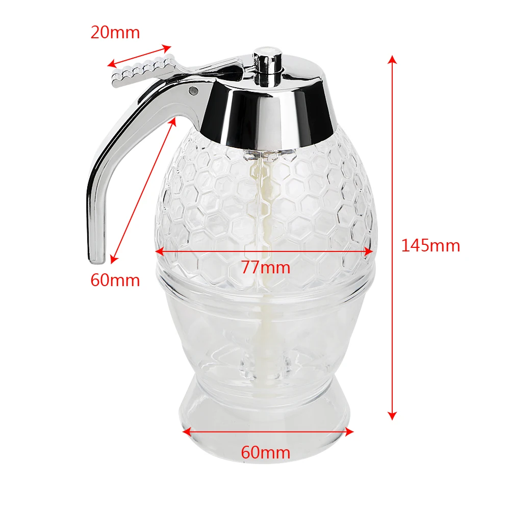 

Honey Dispenser Syrup Dispenser Squeeze Bottle Honey Jar Container Bee Drip Dispenser Storage Pot Juice Cup Kitchen Accessories
