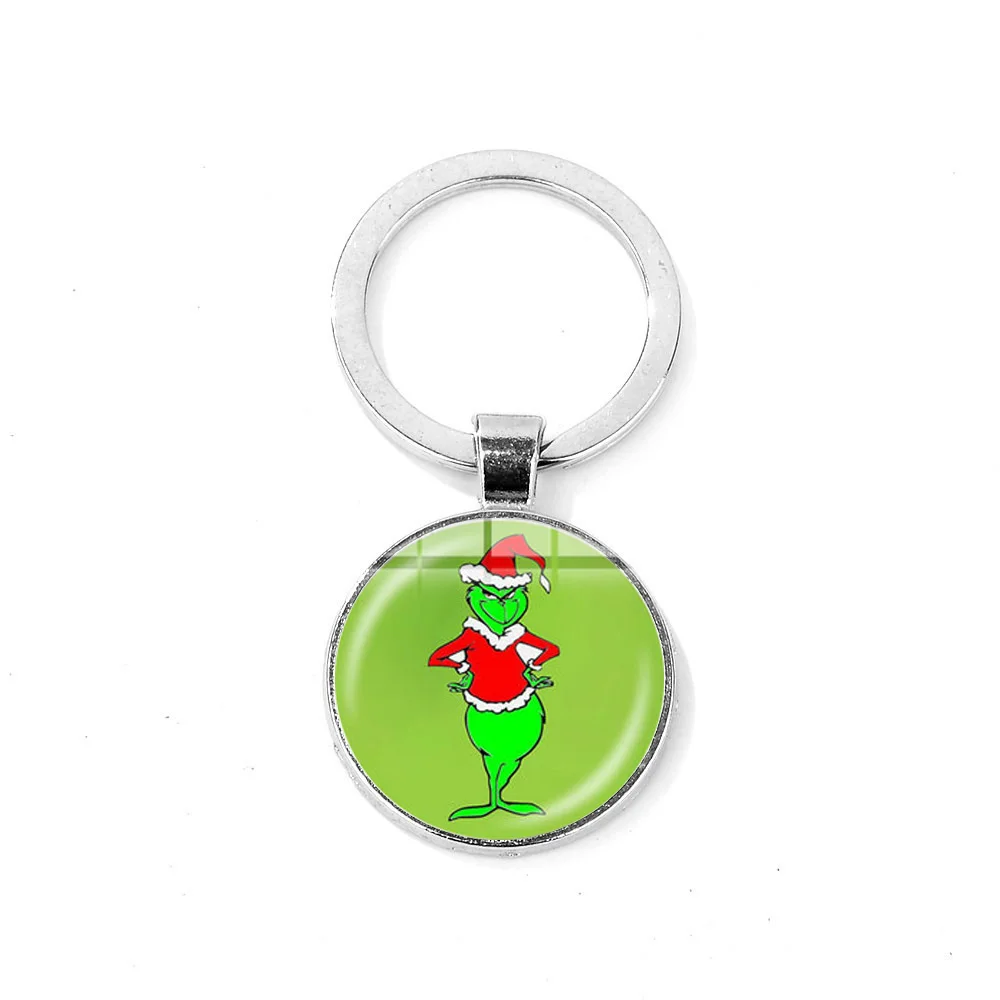 SONGDA Movie The Grinch брелок как Grinch палантин Рождественская собака стеклянный кабошон брелок забавные детские ювелирные изделия аксессуары - Цвет: Style 5