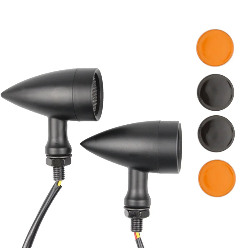 

Motorcycle Scooter 12V Bullet LED Turn Signal Light Car cafe racer 2PCS Flasher Blinker Indicator Motorcycle Accessories