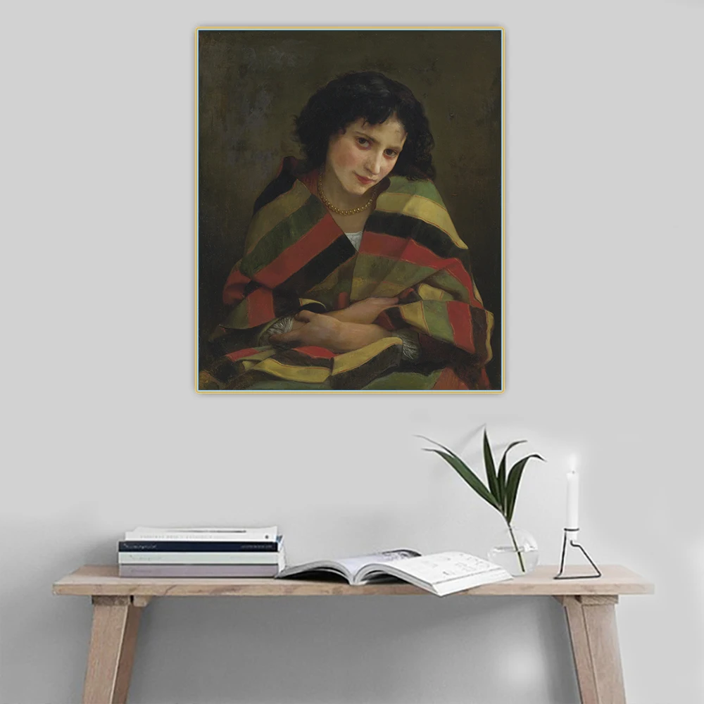 

Citon William Adolphe Bouguereau《Frileuse》Canvas Oil Painting Artwork Poster Picture Wall Background Decor Home Decoration