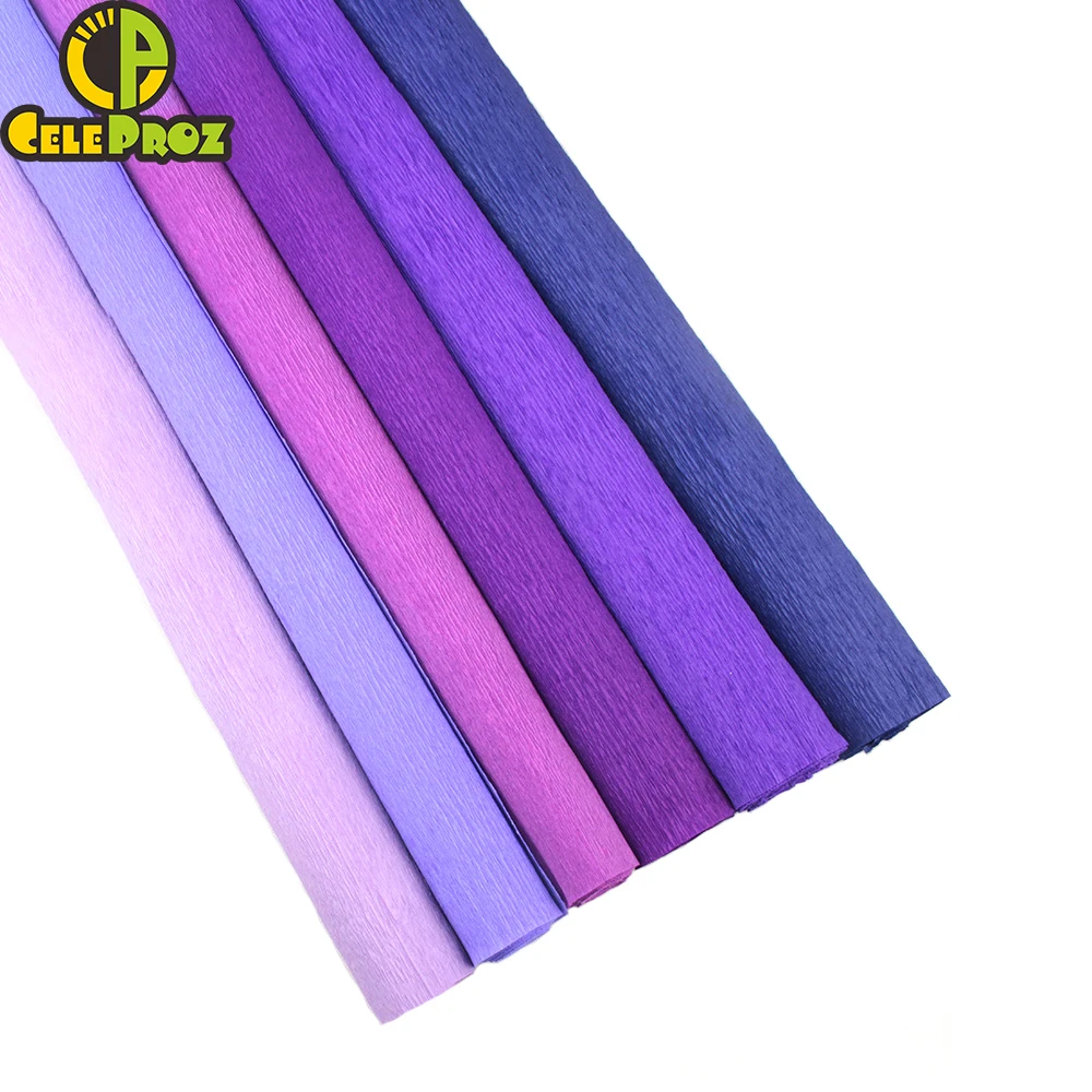 50*250 см Креп бумага Crinkled оригами флорист креп Роза Свадебная вечеринка фон