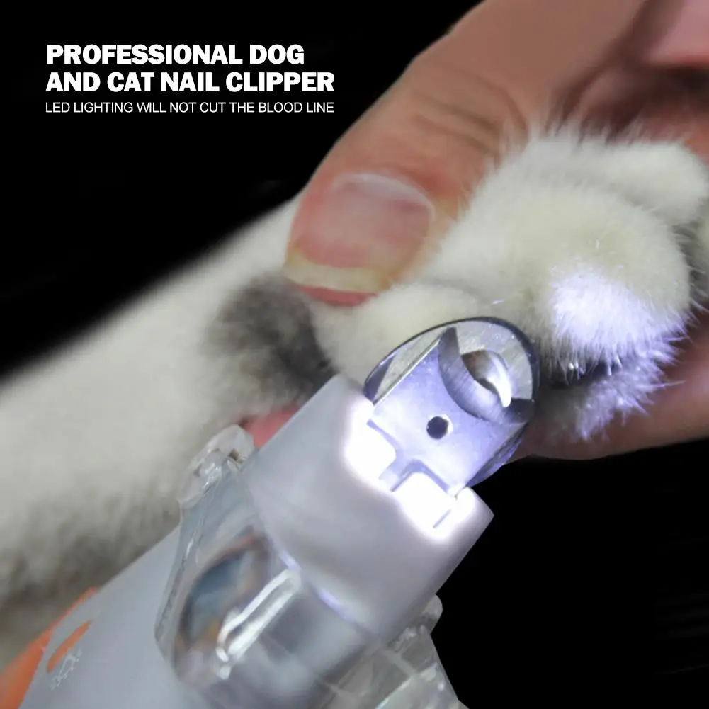 

Professional Pet Cutter Dog Cat Nail Clipper Cutting Machine LED Lighting Beauty Animal Puppy Scissors Pet Supplies