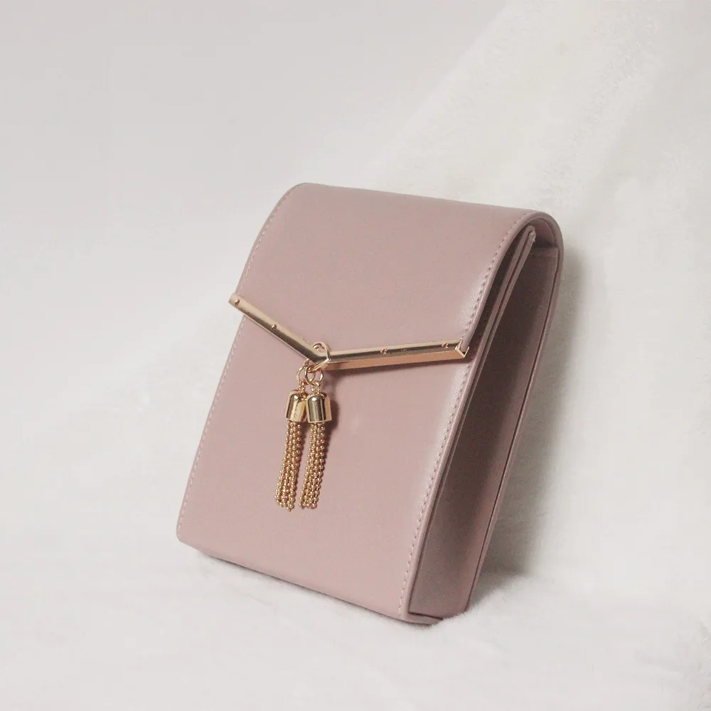 Женская сумка мессенджер из ПУ кожи с кисточкой|Клатчи| |