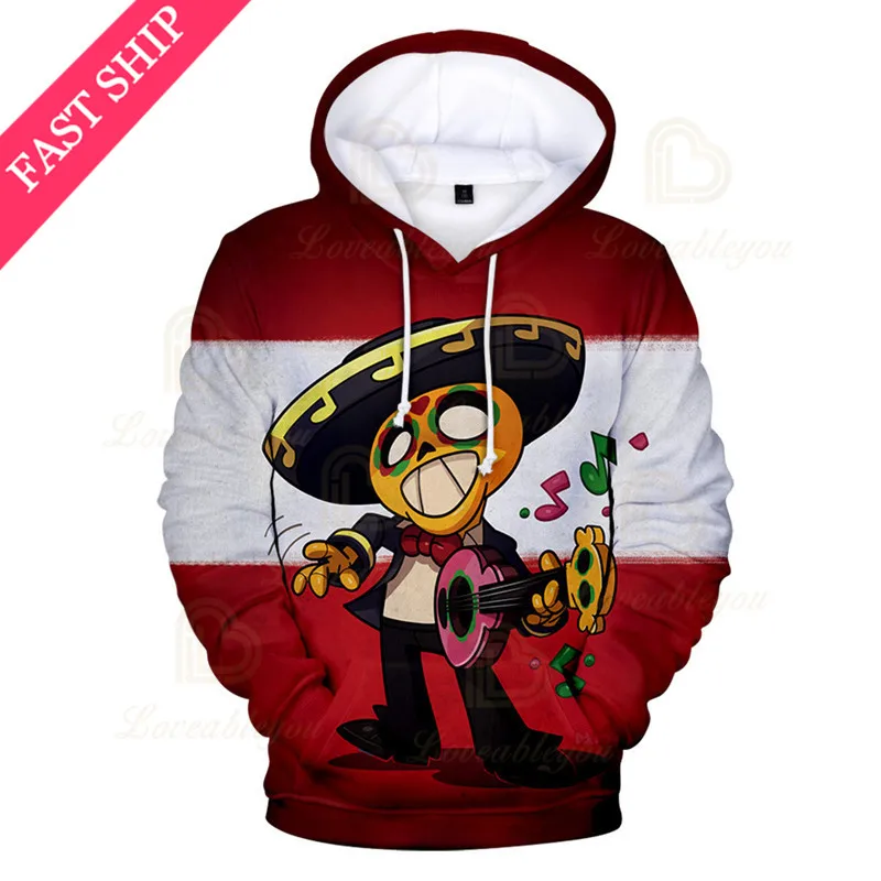 

WEREWOLF MAX and Star, Carl Browlings Game 3D Hoodies Clothing Sweatshirt Children Crow Shoot Kids MAX Child Tops Boys Girls