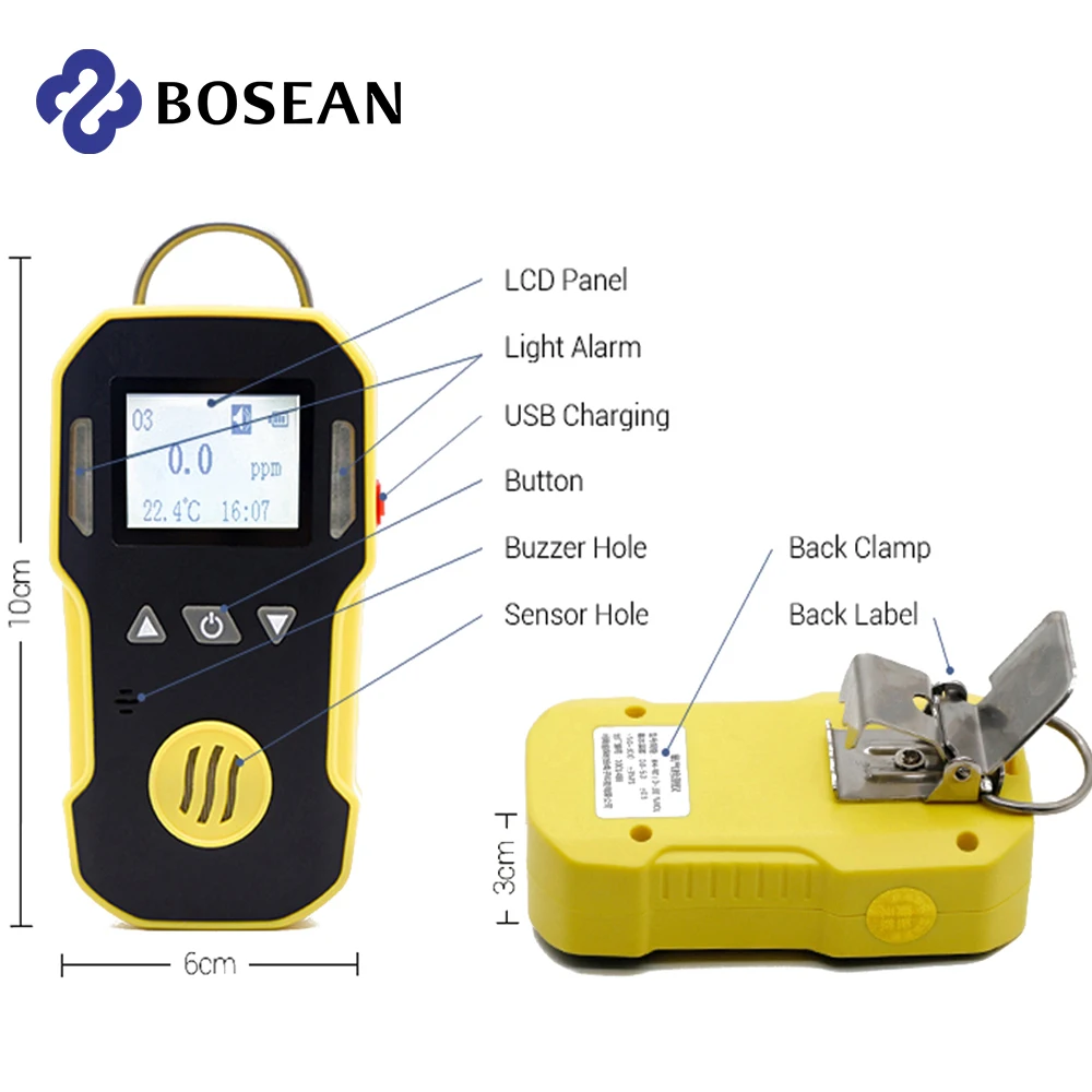 Professianl Portable Ozone Gas Detector O3 Meter 0-5000ppm for Ozono generator Analyzer Bosean ozone meter | Инструменты