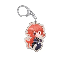 genshin impact anime cosplay keychain double sided acrylic surrounding game men women fans souvenir keyring accessories gift new