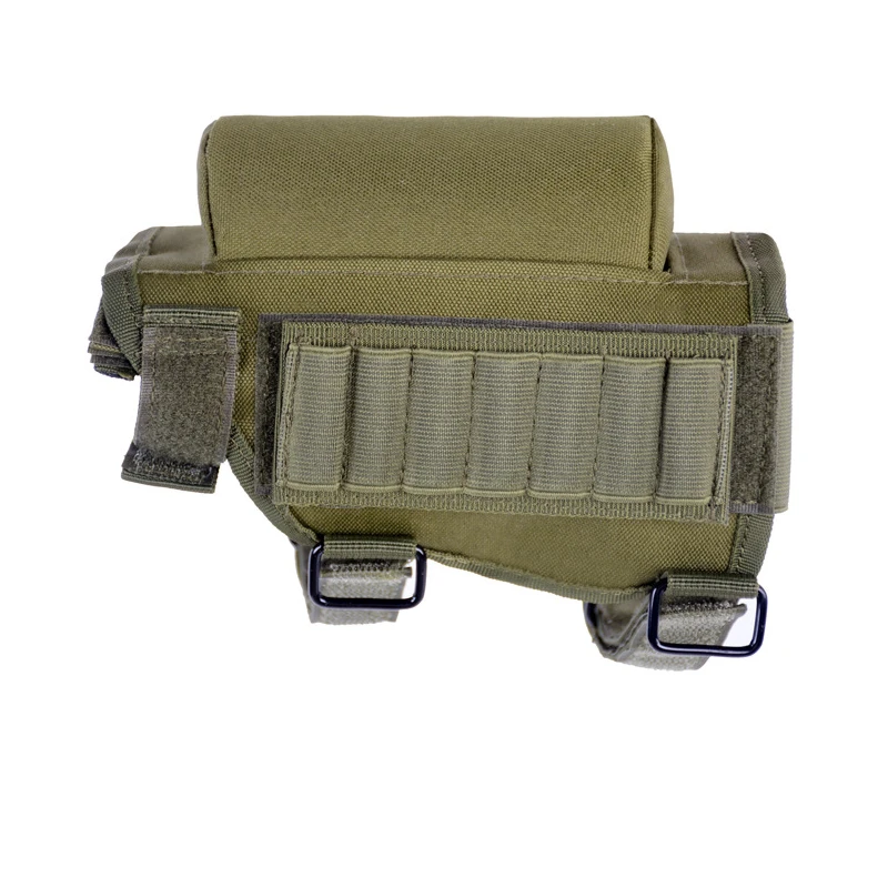 Army green Охотничий подсумок, многофункциональная сумка для пули, винтовка, приклад, патроны, чехол для переноски, для охоты на открытом воздухе, тактические аксессуары - Цвет: Army green