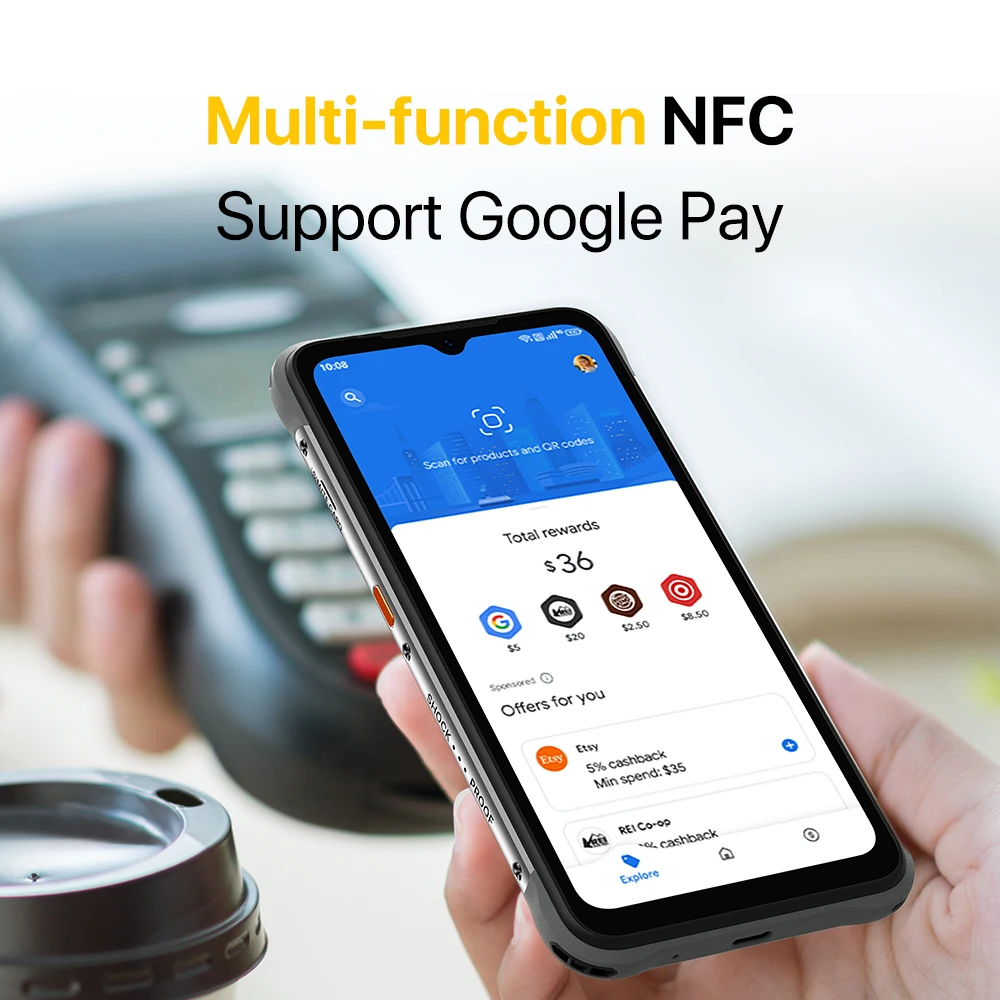 umidigi bison x10s x10g ip68ip69k waterproof rugged phone nfc 6 53 hd 4gb64gb 6150mah battery smartphone free global shipping