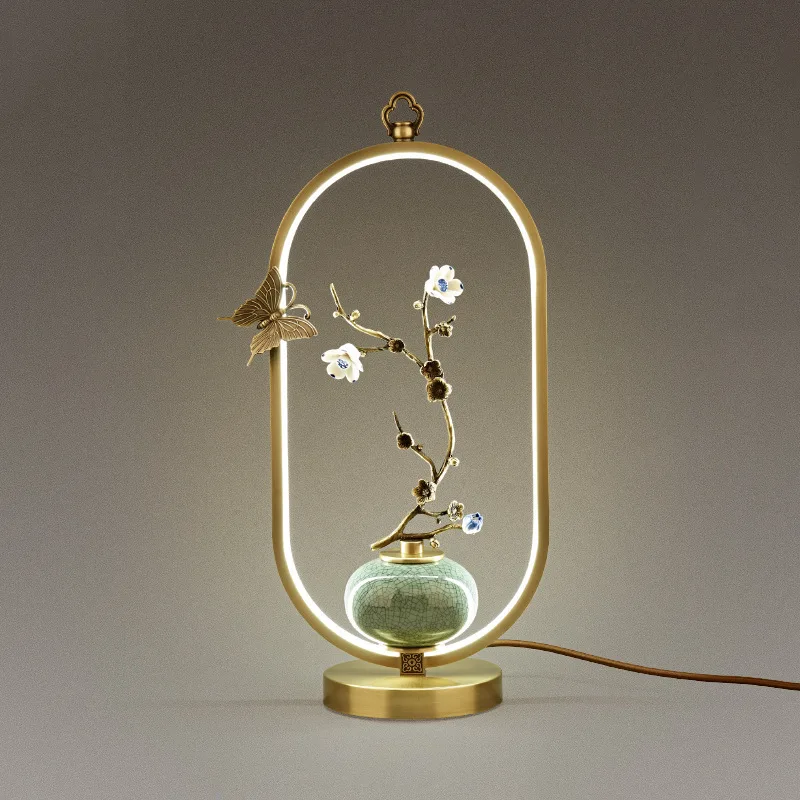 Новинка счастливая Медная настольная лампа в китайском стиле