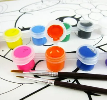 Набор для рисования маслом 12 цветов/набор 2 синих кисти|acrylic paint|paint acrylacrylic paint for