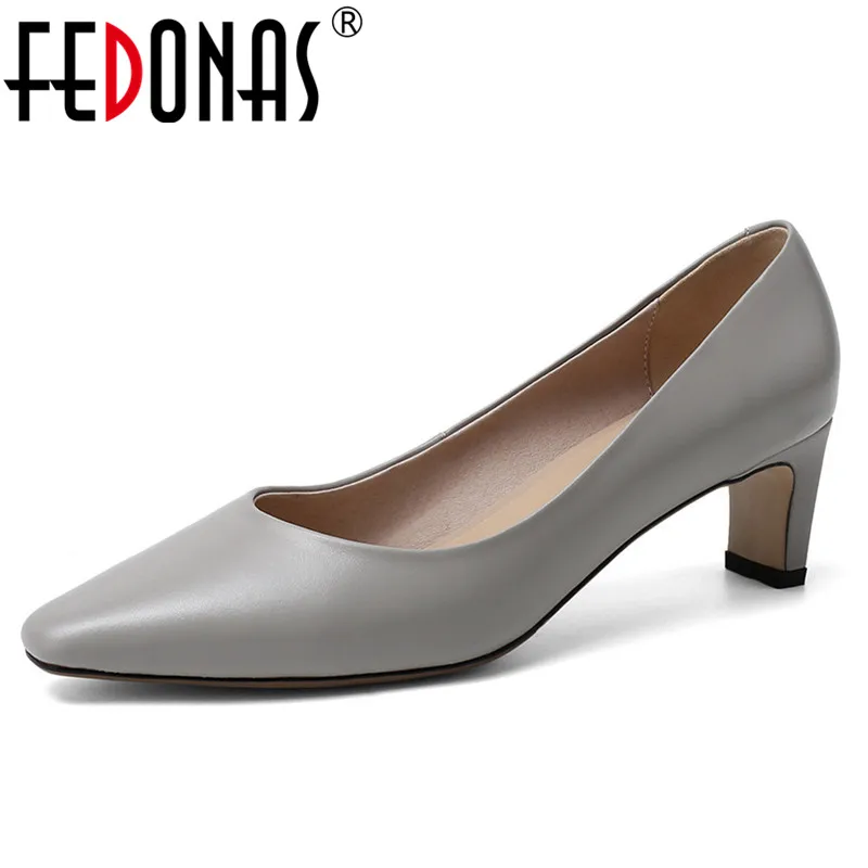 Женские туфли лодочки с острым носком FEDONAS весенне осенние элегантные вечерние
