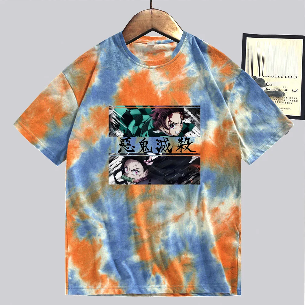 

Anime Printed Style Top Demon Slayer T-Shirts Unisex Loose Tshirt