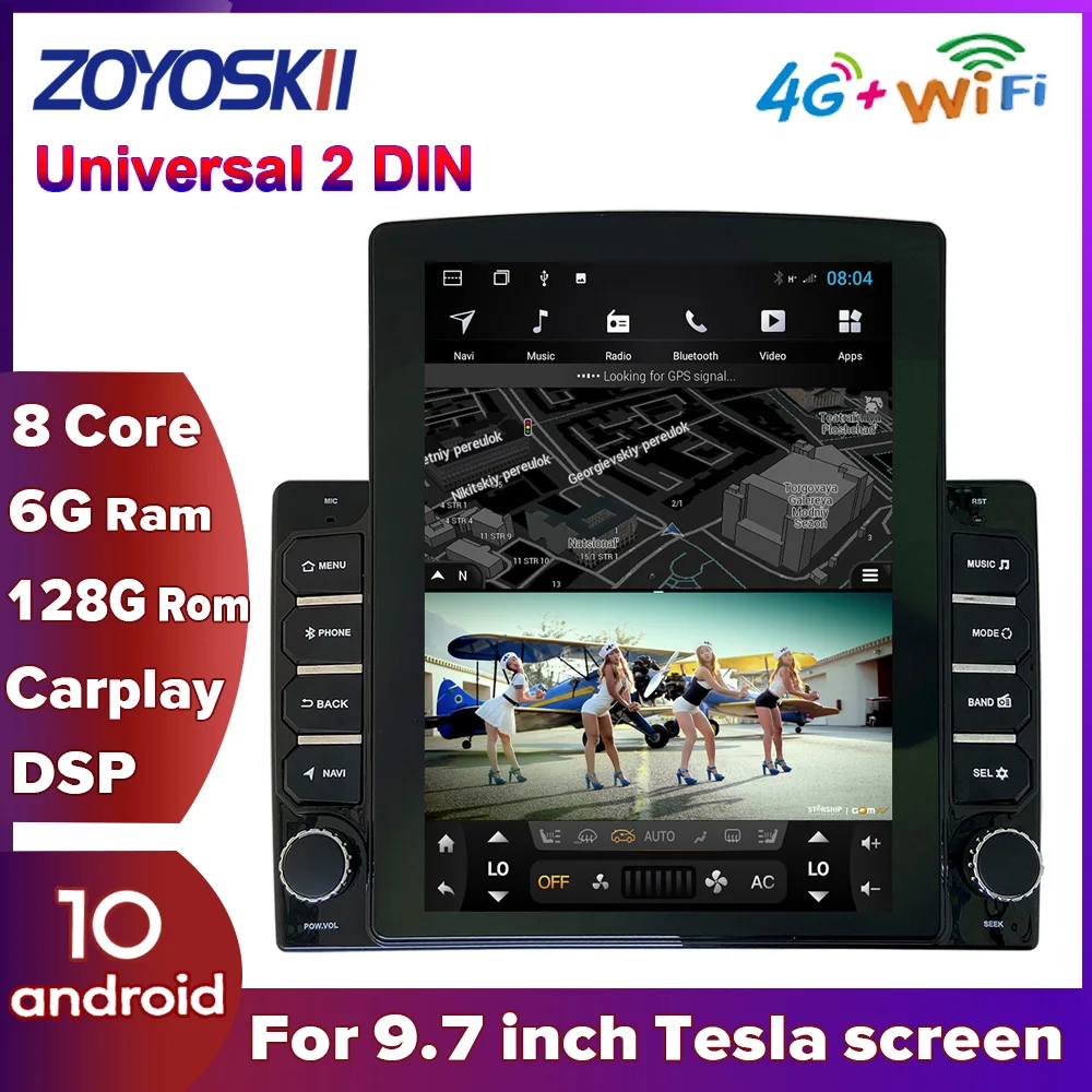 

Автомобильный мультимедийный плеер ZOYOSKII, мультимедийная система на Android 10, с вертикальным экраном, под управлением Android 10, с gps, для всех авто...