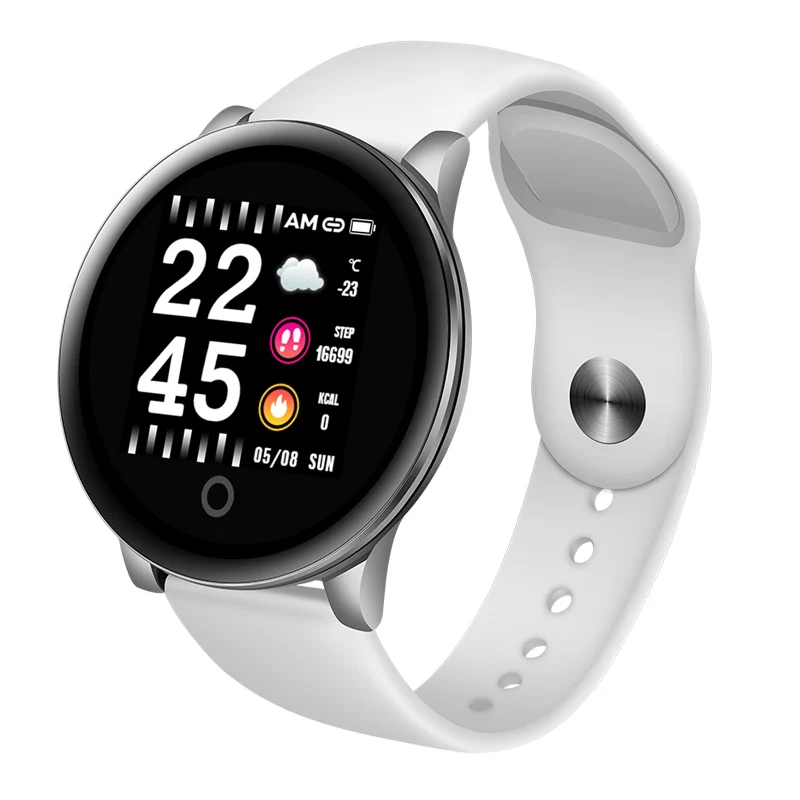 White Reloj новые фитнес умные наручные часы для мужчин и женщин для iPhone устройство слежения за кровяным давлением шагомер часы smartwatch - Цвет: White