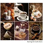 5D алмазная вышивка, полноэкранная мозаика в виде кофе, картины стразы, алмазная живопись, наборы для вышивки крестиком, настенное искусство в кафе Decor