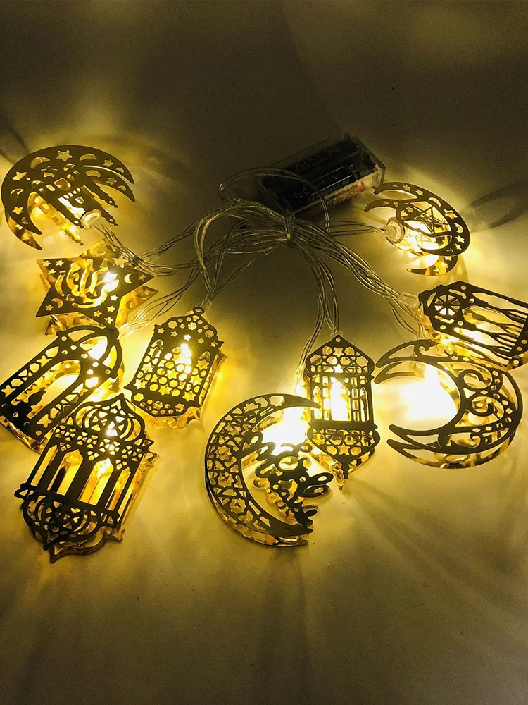 

Ramadan Lights Decoration 5-pointed Star Led String Lights EID Mubarak Decor For Home Eid Al-Fitr Event Party Muslim Decor