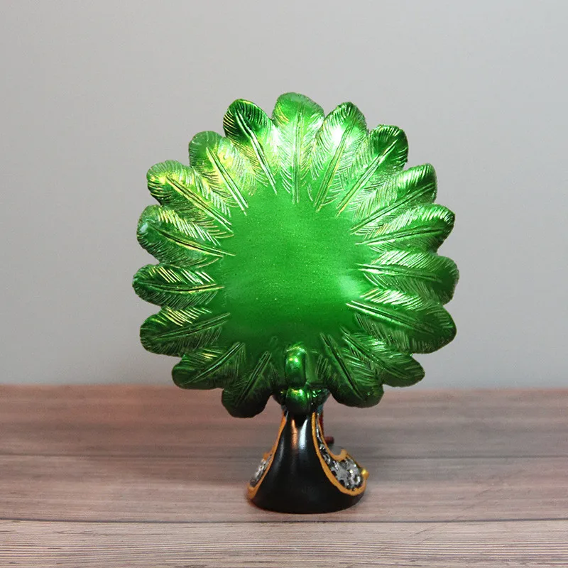 Статуэтка павлина из натуральной смолы в европейском стиле украшение для дома