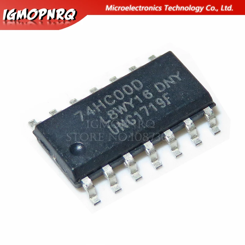 20 шт. 74HC00D 74HC00 SN74HC00D SOP-14 Logic gats QUAD 2-IN NAND GATE новый оригинальный